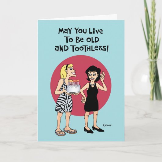 誕生日おもしろいの願い カード (正面)