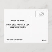 誕生日おもしろいはがき！ ポストカード (裏面)