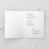 誕生日おもしろいカードから娘 カード (内部)