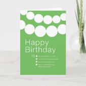 誕生日おもしろいカードから母へ カード (正面)