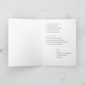 誕生日おもしろいカードから母へ カード (内部)