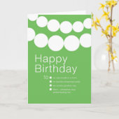 誕生日おもしろいカードから母へ カード (黄色い花)