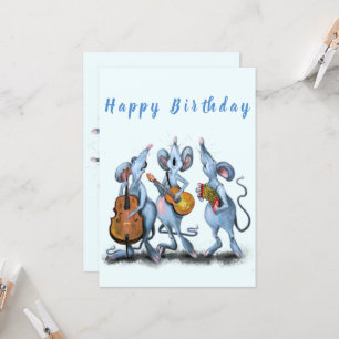 誕生日おもしろいカードとミュージカルマウスバンド
