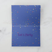 誕生日おもしろいカードと恐竜&バセットハウンド カード (内部)