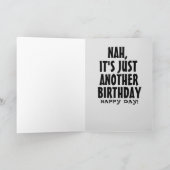 誕生日おもしろいカードのドゥーム！ドゥーム！グリーティングカード カード (内部)