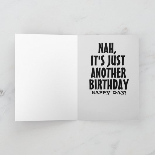 誕生日おもしろいカードのドゥーム!ドゥーム!グリーティングカード カード (内部)