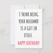 誕生日おもしろいカードを彼女のために、妻、女性。 サンキューカード (正面)