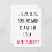 誕生日おもしろいカードを彼女のために、妻、女性。 サンキューカード (正面/裏面)