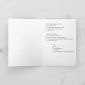 誕生日おもしろいカードを息子へ カード (内部)