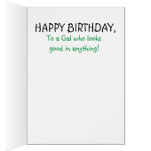 誕生日おもしろいカードオールドレディ紙人形 (内側 (右))