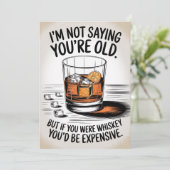 誕生日おもしろいカードパパグランドパウィスキーパパ 招待状 (スタンド正面)