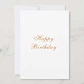 誕生日おもしろいカードロマンチックなフラワー付きラム (裏面)