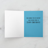 誕生日おもしろいカード鋏 カード (内部)
