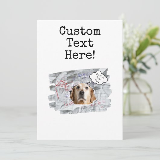 誕生日おもしろいカード！カスタマイズ写真と文字 招待状 (スタンド正面)