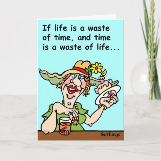 誕生日おもしろいカード カード (正面)