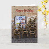 誕生日おもしろいカード カード (黄色い花)