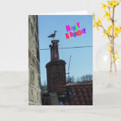 誕生日おもしろいカード カード (黄色い花)