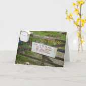 誕生日おもしろいカード カード (黄色い花)