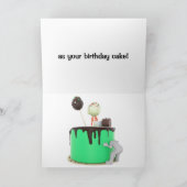 誕生日おもしろいカード カード (内部)