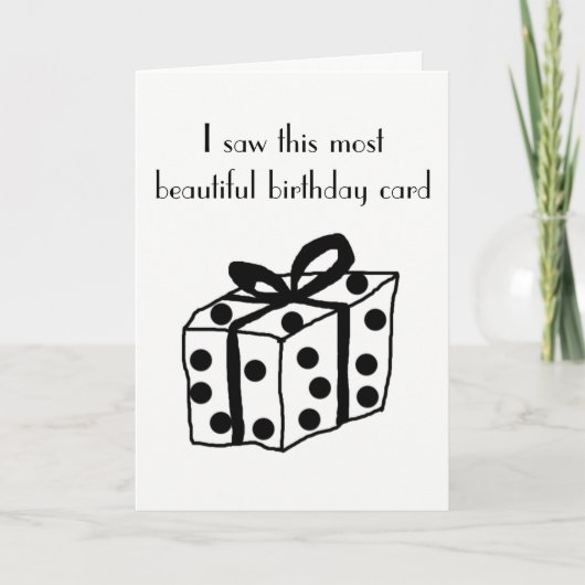 誕生日おもしろいカード カード (正面)