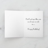 誕生日おもしろいカード カード (内部)