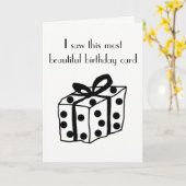 誕生日おもしろいカード カード (黄色い花)