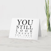 誕生日おもしろいカード、皮肉誕生日 案内状 (正面)