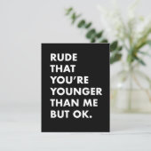 誕生日おもしろいカード – 私より年下 シーズンカード (スタンド正面)