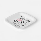 誕生日おもしろいキスあなたの10年別れ ペーパープレート (傾斜あり)