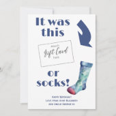 誕生日おもしろいギフトカード伝票所持者 (正面)