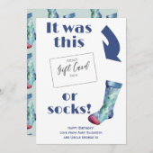 誕生日おもしろいギフトカード伝票所持者 (正面/裏面)