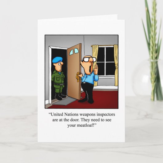 誕生日おもしろいグリーティングカード カード (正面)