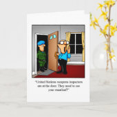 誕生日おもしろいグリーティングカード カード (黄色い花)