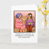 誕生日おもしろいグリーティングカード カード (黄色い花)