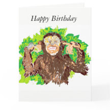 誕生日おもしろいグリーティングカード