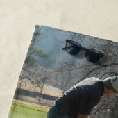 誕生日おもしろいゴルファー第40回ハッピーパー写真 ビーチタオル (インサイチュ)