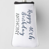 誕生日おもしろいゴルファー第40回海軍ブルーブラックG ゴルフヘッドカバー (回転90)