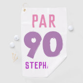 誕生日おもしろいゴルファー第90回ハッピーパー ゴルフタオル (インサイチュ)