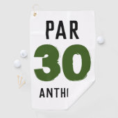 誕生日おもしろいゴルファー30世ハッピーソン・パー ゴルフタオル (インサイチュ)