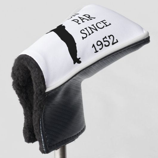誕生日おもしろいゴルファー70thハッピーパパパー ゴルフヘッドカバー (3/4 正面)