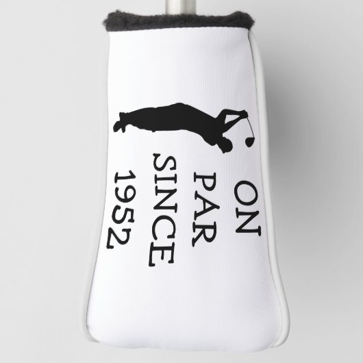 誕生日おもしろいゴルファー70thハッピーパパパー ゴルフヘッドカバー (回転90)