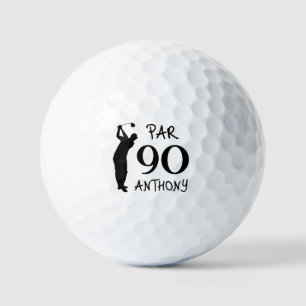 誕生日おもしろいゴルファー90thハッピーパパゴルフボール ゴルフボール
