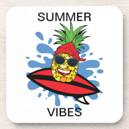 誕生日おもしろいサーフィンパイナップル コースター