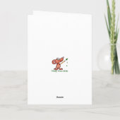 誕生日おもしろいスウィングカウボーイマンガ カード (裏面)