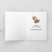 誕生日おもしろいスウィングカウボーイマンガ カード (内部)