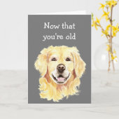 誕生日おもしろいスクロール(誕生年表) カード (黄色い花)