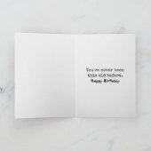 誕生日おもしろいチンパンジー カード (内部)