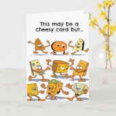 誕生日おもしろいチーズイ最高のズ カード (黄色い花)