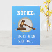 誕生日おもしろいデフレイムエーションリーガルテーマ カード (黄色い花)