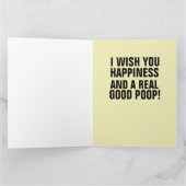 誕生日おもしろいトイレ紙ウンチカード カード (内部)